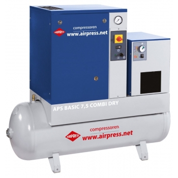 Kompresor śrubowy Airpress APS 7.5 BASIC COMBI DRY 10 Bar 500L