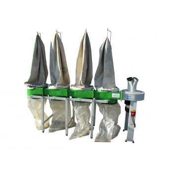 Odciąg trocin – 4 workowy PERFECT FM300S-1 / 6800 m3/h