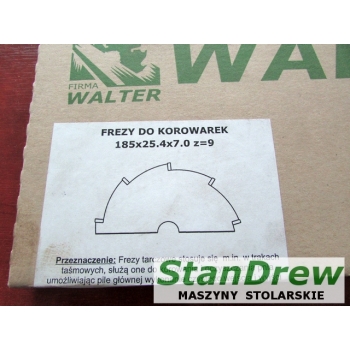 Frez do korowarki Walter 185x25.4x7.0 z=9