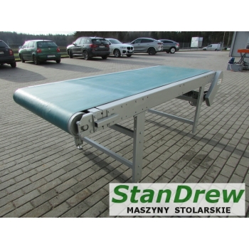 Stół podawczy, odbiorczy, taśmowy transporter 230x80 z napędem