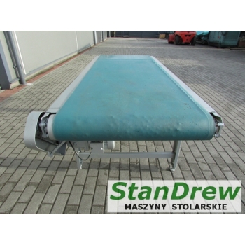 Stół podawczy, odbiorczy, taśmowy transporter 230x80 z napędem