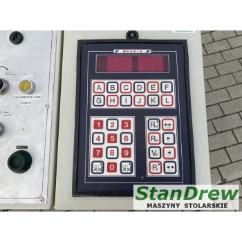 Obrzynarka TECNI-ARMENTIA CH-70 programowanie szerokości, zapis 12 programów, stół centrujący
