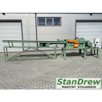 Rębak KLOCKNER HZM 1/400x100 z wibrorynną i rolkami ciągnącymi