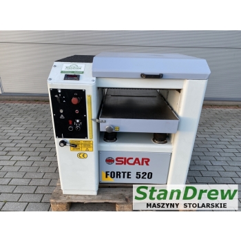 Grubościówka Strugarka SICAR 520 , wys. 295mm, dwa wały gładkie odbiorcze, 5,5kw