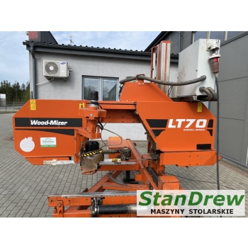 Trak taśmowy Wood-Mizer LT 70 z hydrauliką i korowarką 13m