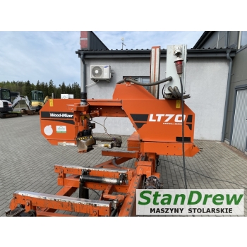 Trak taśmowy Wood-Mizer LT 70 z hydrauliką i korowarką 13m