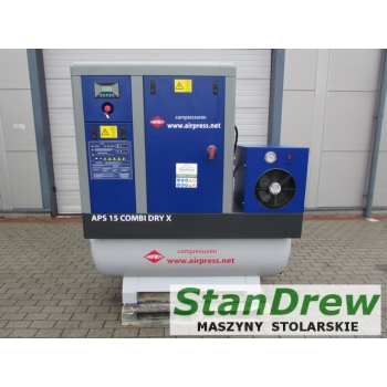 Kompresor śrubowy APS 15 Combi Dry X 10 bar 15 KM/11 kW 1410 l/min 500 l