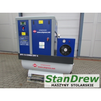 Kompresor śrubowy APS 15 Combi Dry X 10 bar 15 KM/11 kW 1410 l/min 500 l