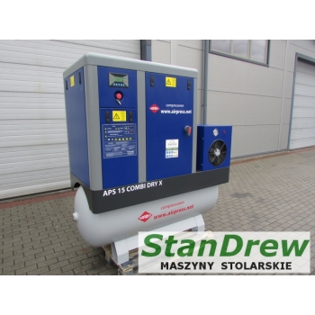 Kompresor śrubowy APS 15 Combi Dry X 10 bar 15 KM/11 kW 1410 l/min 500 l