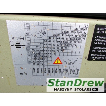 Frezarka dolnowrzecionowa SCM T 110
