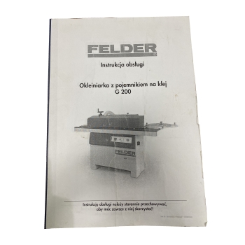 DTR okleiniarka Felder G200