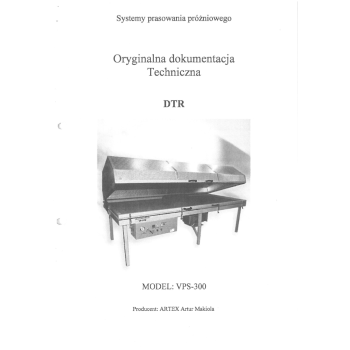 DTR prasa próżniowa Artex VPS-300