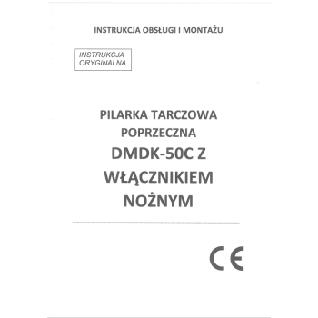 DTR Piła poprzeczna Rema DMDK-50C