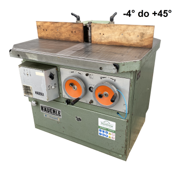 Frezarka Bauerle SFM/200 z pochyłem -4° / +45° , wymienne wrzeciono