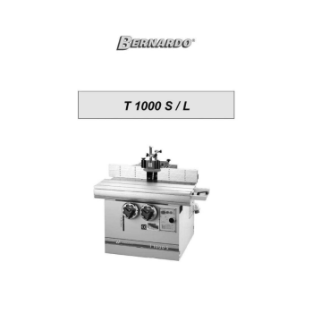 DTR frezarka Bernardo T1000 S/L