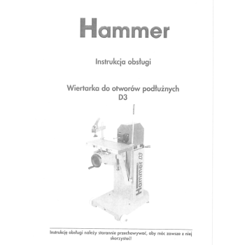 DTR wiertarka Hammer D3