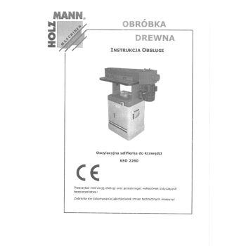 DTR szlifierka oscylacyjna do krawędzi Holzmann KSO 2260