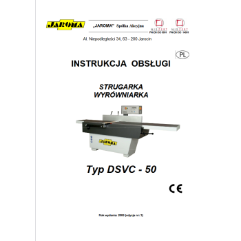DTR wyrówniarka Jaroma DSVC 50