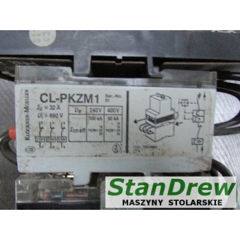 Podstawa z Wyłącznik silnikowy + styk pomocniczy MOELLER CL-PKZM1 + PKZM-1-10 + NHI 11