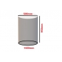 Worek tkany / płócienny fi 500 x 950 mm